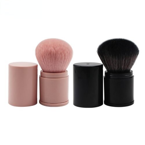 Peekingoose - Retractable Powder Blush Brush - Portable, Soft Bristles, Travel Size