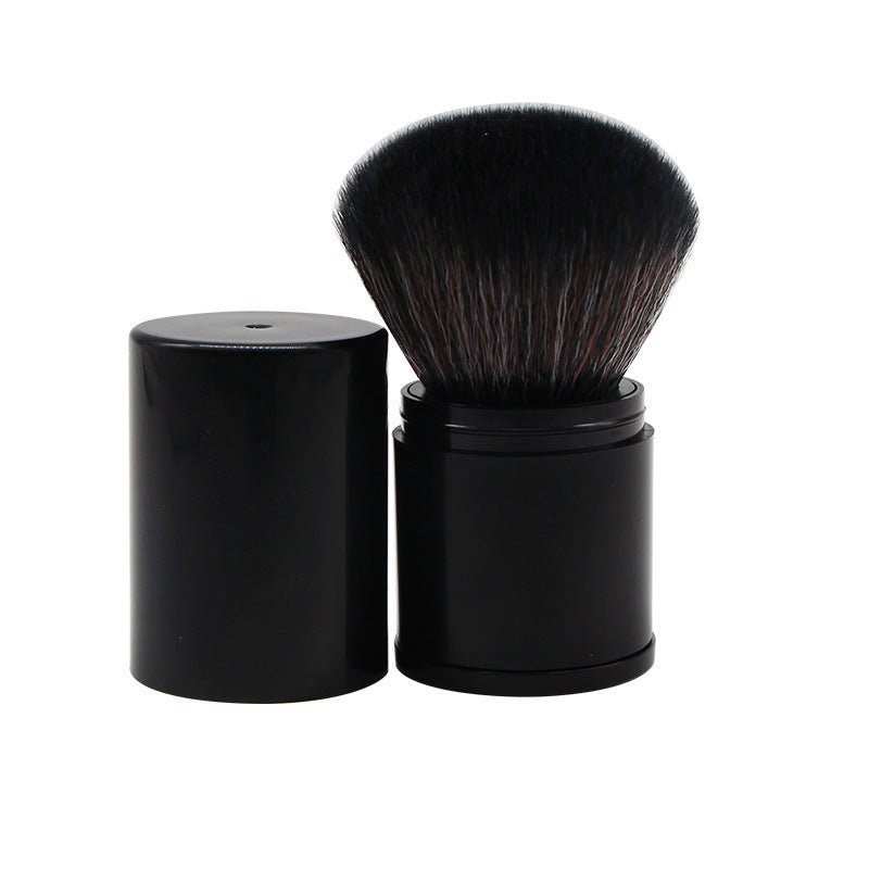Peekingoose - Retractable Powder Blush Brush - Portable, Soft Bristles, Travel Size