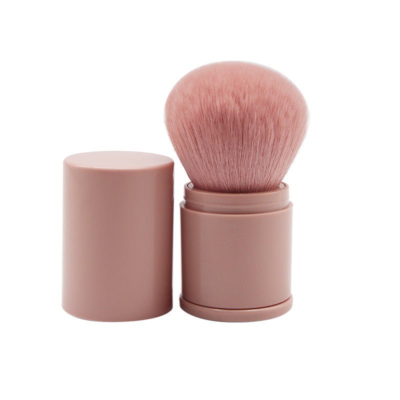 Peekingoose - Retractable Powder Blush Brush - Portable, Soft Bristles, Travel Size