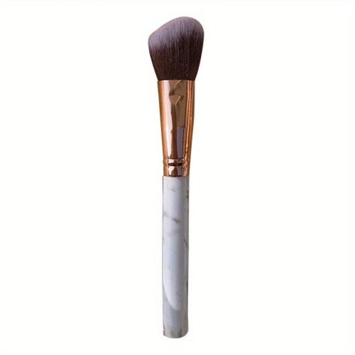 Peekingoose - Marble Pattern Makeup Brush - Soft Fiber Bristles, Beveled Blush & Contour Brush