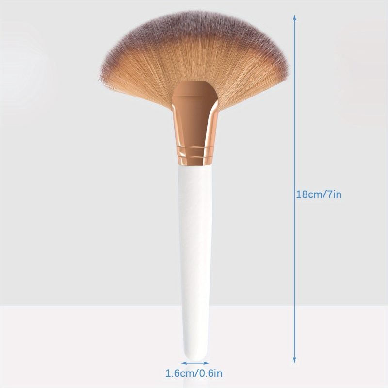 Peekingoose - Fan-Shaped Powder Brush - Luxurious and Professional