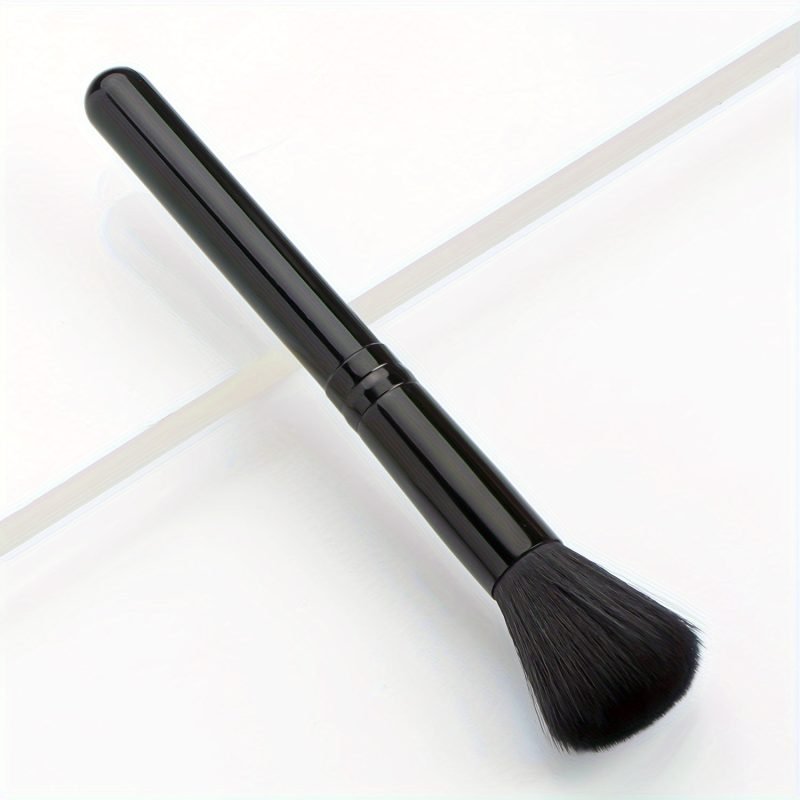 Peekingoose - Wooden Handle Nylon Bristle Blush Brush - Soft, Gentle, Reusable