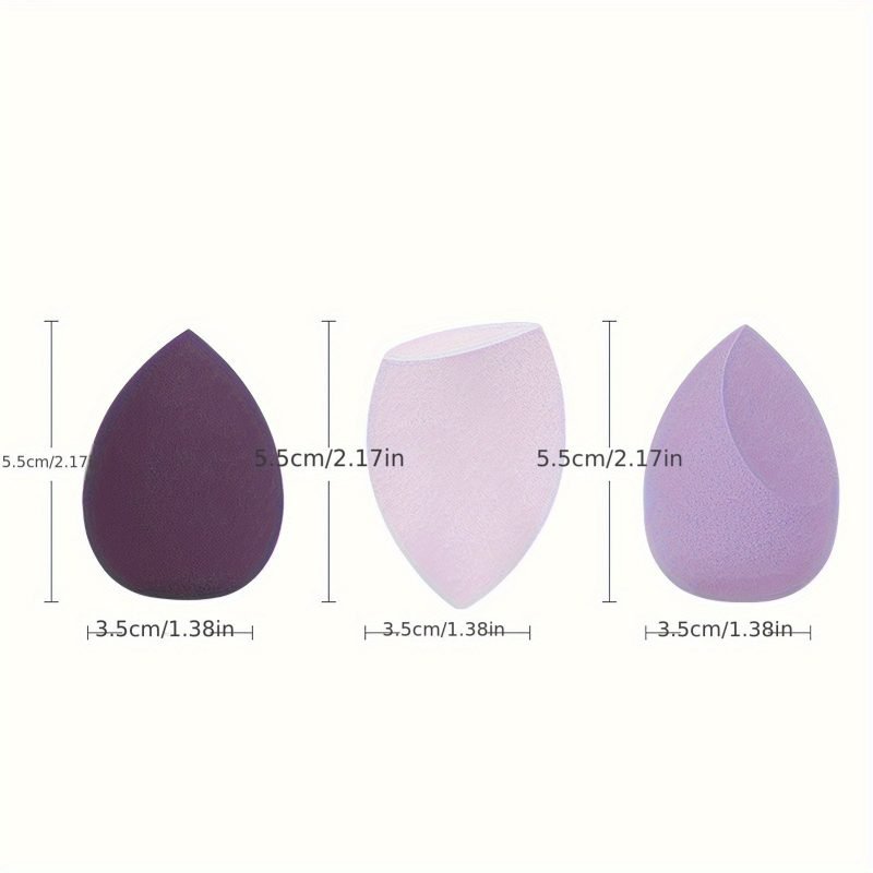 Peekingoose - 4PCS Makeup Sponge Beauty Blender Set - Ultra-Soft, Seamless Blend for Liquid Foundation, Durable & Bouncy