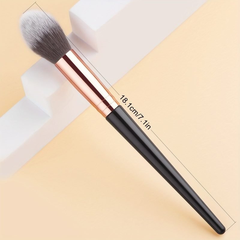 Peekingoose - Premium Flame Design Highlighter Brush: Soft, Angled, Ideal for Daily and Professional Makeup