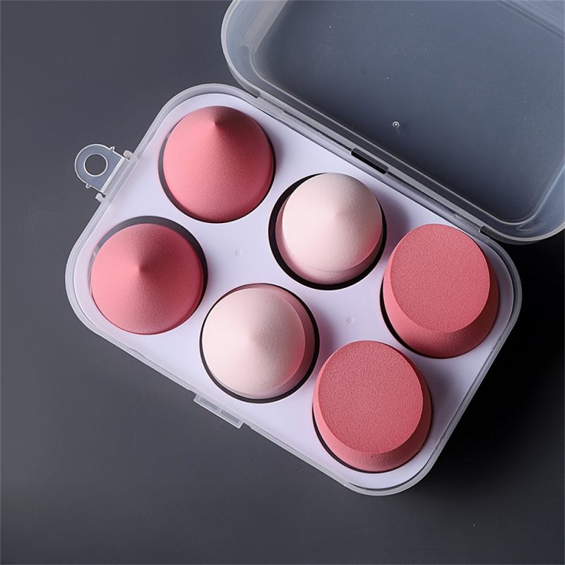 Peekingoose - 4PCS Premium Makeup Sponge Set - Bouncy Beauty Blender, Soft for Wet & Dry Use