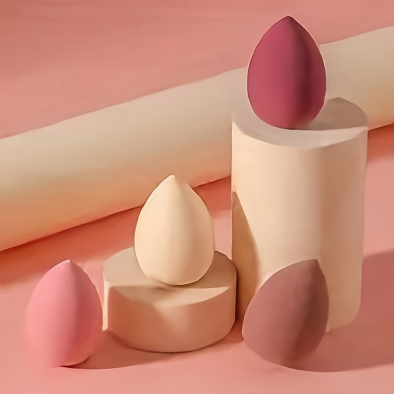 4pcs Makeup Peekingoose - Sponge Blender - Non-Latex, Skin-Friendly, Dual Use for Wet and Dry Foundation Blending