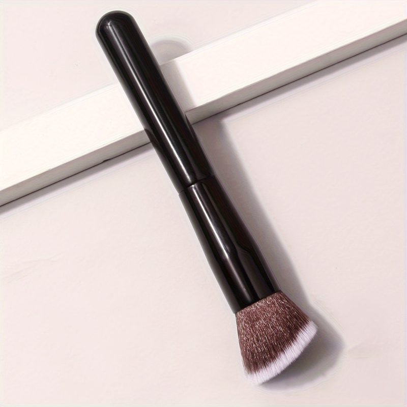 Peekingoose - Black Angled Contour Brush - Soft Bristles for Blush, Powder, and Multifunctional Makeup