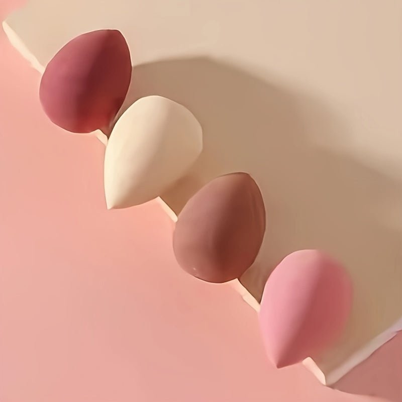4pcs Makeup Peekingoose - Sponge Blender - Non-Latex, Skin-Friendly, Dual Use for Wet and Dry Foundation Blending