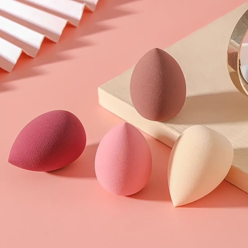 4pcs Makeup Peekingoose - Sponge Blender - Non-Latex, Skin-Friendly, Dual Use for Wet and Dry Foundation Blending
