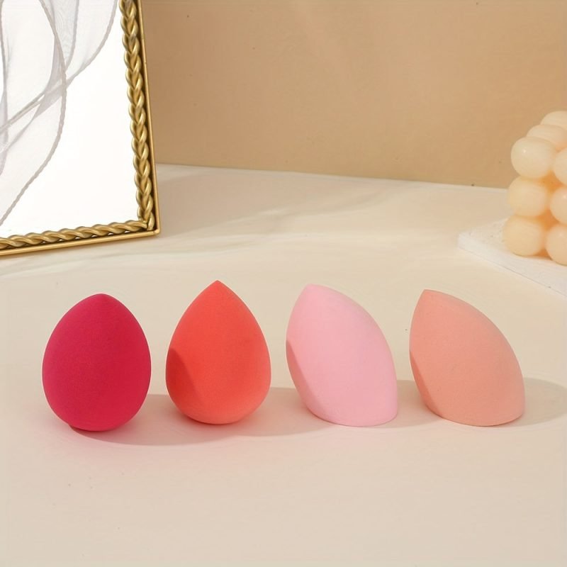 Peekingoose - 4pcs Makeup Sponges Beauty Blender with Portable Case for Daily Makeup and Travel Use