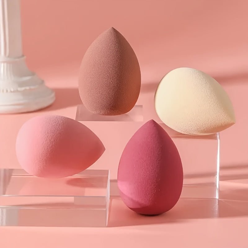4pcs Makeup Peekingoose - Sponge Blender - Non-Latex, Skin-Friendly, Dual Use for Wet and Dry Foundation Blending
