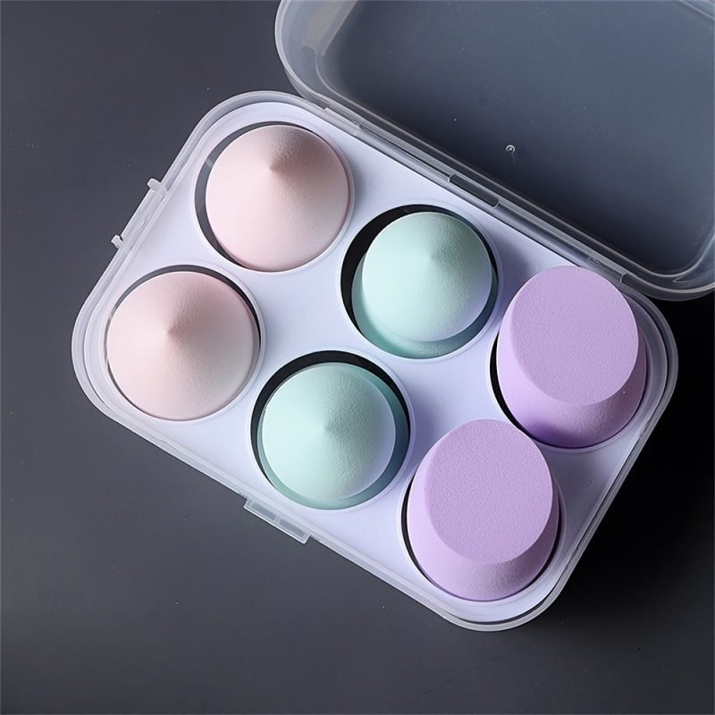 Peekingoose - 4PCS Premium Makeup Sponge Set - Bouncy Beauty Blender, Soft for Wet & Dry Use