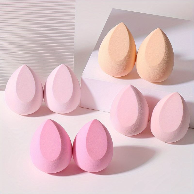 Peekingoose - Premium Pink Makeup Sponges - 8pcs for Flawless Blending
