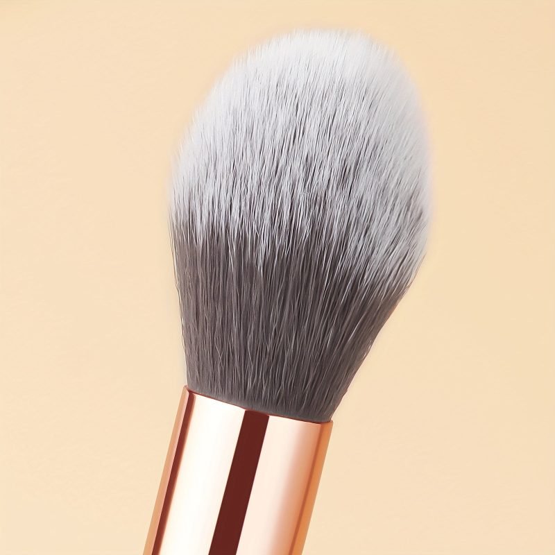 Peekingoose - Premium Flame Design Highlighter Brush: Soft, Angled, Ideal for Daily and Professional Makeup